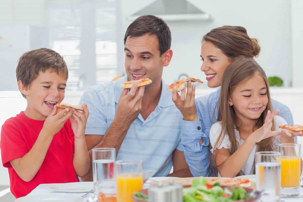 Family Having a Nice Family Dinner