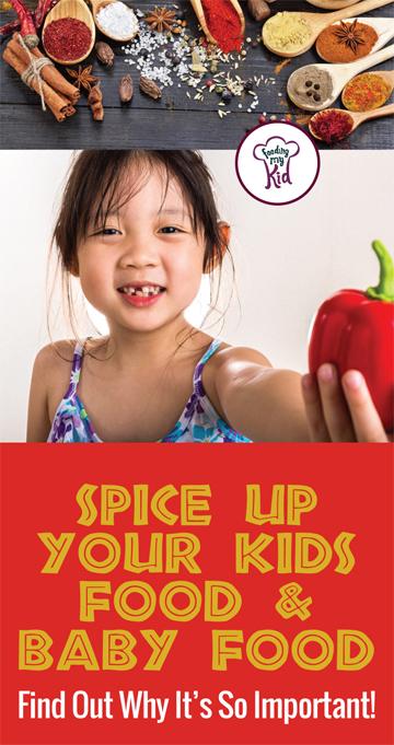  Spice up your kids food to get them to eat foods they normally wouldn’t. Add spices to homemade baby food. Find out more here. #pickyeating #getkidstoeat #spice #spiceupfood #food 