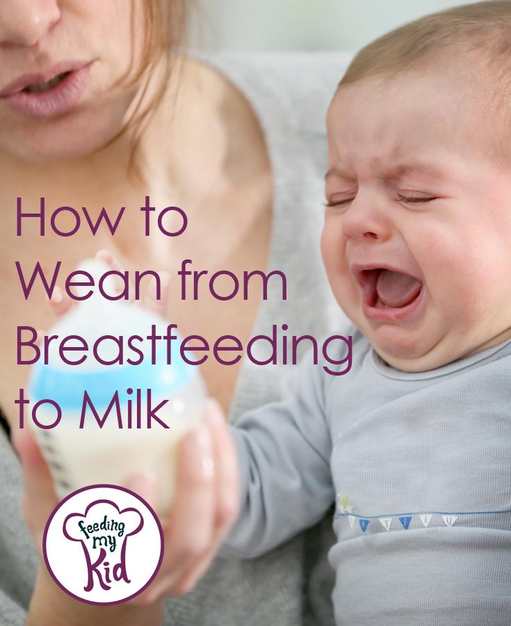 Find out how best to wean from breastfeeding to milk