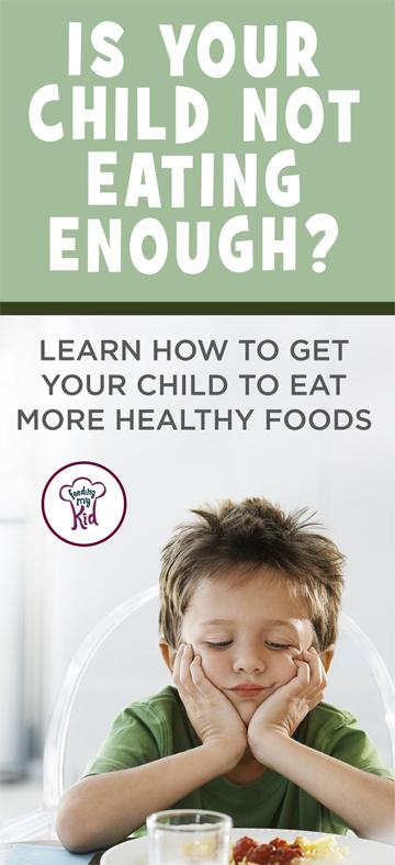 Is your child an under eater? Everything you’ll need to know about how to improve your child’s eating habits. Feeding My Kid is a website for parents, filled with all the information you need about how to raise your kids, from healthy tips to nutritious recipes. #parenting #healthyeating #undereater 