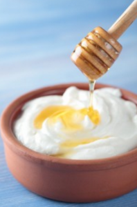 Add some honey to yogurt for a dip
