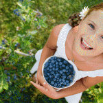 Superfoods for Kids-Blueberries are a sweet treat that are packed with fiber and vitamin C!