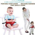 Portable High Chair + Toddler Safety Harness + Shopping Cart Safety Strap