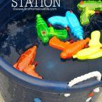 BBQ Party Ideas fro Kids-Squirt Gun Station
