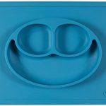 Feeding My Kid”s Top Picks: Ezpz Happy Mat. This  two in one placemat + plate suctions to the table, which means that it captures kids’ messes and doesn’t allow for tipped bowls or plates.