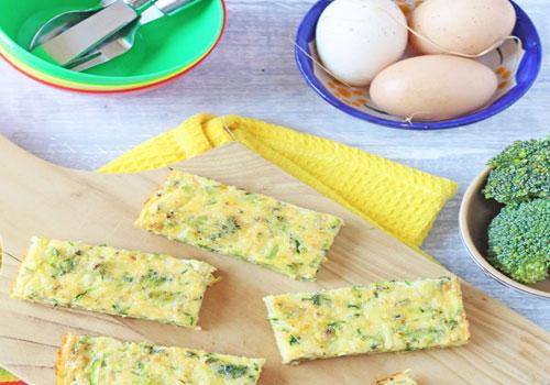 Broccolli And Cheese Frittata Fingers