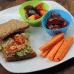 Back to School Lunch Ideas-Avocado and Chickpea Sandwich. A delicious, simple vegetarian friendly lunch. A must try!