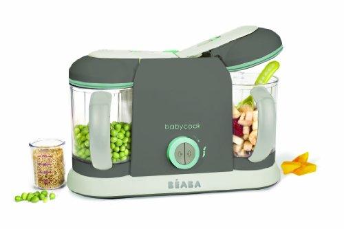 Baby Food Making Tools-BEABA Babycook Pro-Unique machine steam cooks 2 meals at the same time; Go from any raw ingredient to steamed and pureed meals!