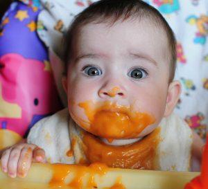 Baby Eating Baby Food