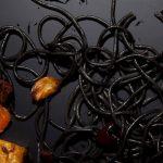Black Pasta- Black and Orange Halloween Pasta