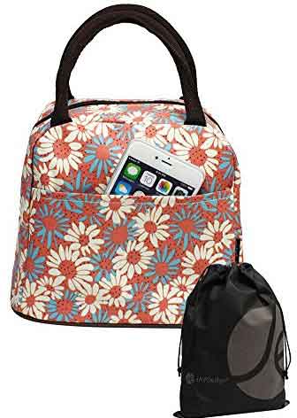 Daisy Pattern Lunch Bag Tote