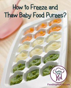 How to Thaw and Freeze Baby Food Puree. Find out how to make and store baby food? Introducing Solids To Your Baby.