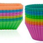 Ipow Silicone Baking Cups Cupcake Bakeware Liners Case Molds Sets