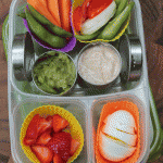 Back to School Lunch Ideas- Veggie and Fruit Dipper Box. What kid doesn’t love to dip?1 They will be the envy of the lunch room!