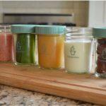 Baby Food Making Tools-Sage Spoonfuls Baby Food Jars Sage Glass