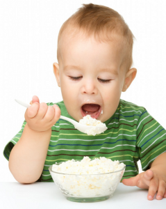 Cottage Cheese is a great finger food for babies and toddlers
