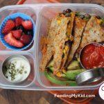 Back to School Lunch Ideas -Black Bean Quesadilla. The kids will love these fun homemade mexican inspired tortillas!