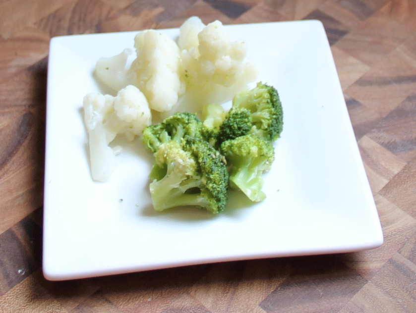 Toddler Finger Food- Broccoli and Cauliflower 