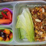 Back to School Lunch Ideas- Fried Rice Lettuce Wraps. So easy. A great way to use leftover rice for a fun asian inspired lunch!