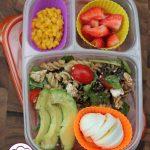 Back to School Lunch Ideas- Garden Veggie Pasta Salad. Served warm or cold, this pasta salad is super easy!