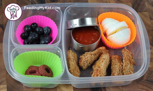 Back to School Lunch Ideas- Parmesan Zucchini Fry Dippers. A great alternative to the traditional french fry.