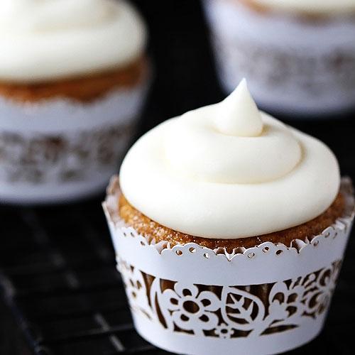 Spiced Butternut Squash Cupcakes With Maple Cream Cheese Frosting