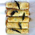 Butternut Squash Cannelloni With Ricotta And Kale And A Lemony Sage Brown Butter Sauce