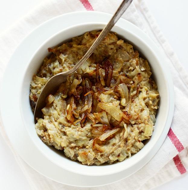 Creamy Eggplant and Caramelized Onion Dip