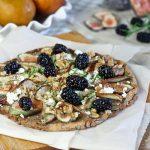 Grain Free Bosc Pear, Figs And Goat Cheese Pizza