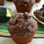 Healthy Chocolate Zucchini Muffins