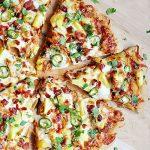 Pineapple Pulled Pork Pizza With Bacon, Jalapenos And Cilantro