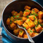 roasted butternut squash with smoked paprika and turmeric