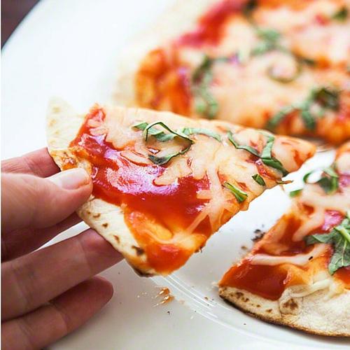 Homemade Pizza- Skillet Tortilla Pizza
