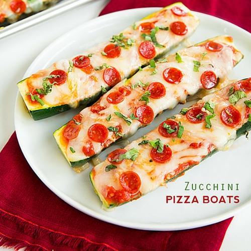  Zucchini Pizza Boats