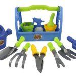Little Garden Tool Box 14pc Toy Gardening Tools Set For Kids