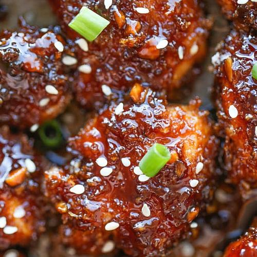 Sticky Garlic Chicken Bites Feeding My Kid