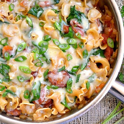 Creamy spinach And Sausage Pasta