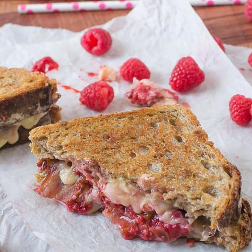 Raspberry Chipotle Bacon Grilled Cheese