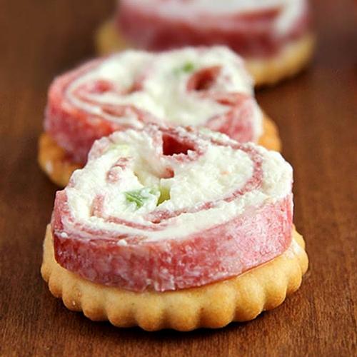 Salami And Cream Cheese Roll Ups