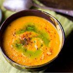 Vegan Carrot Soup With Caramelized Onions