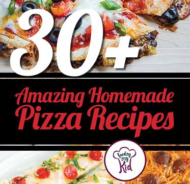 This is a must share! Home made pizza recipes everyone will love! Feeding My Kid is a website for parents, filled with all the information you need about how to raise your kids, from healthy tips to nutritious recipes. #pizza #recipes 