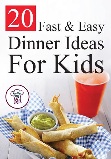 20 Fast and Easy Dinner Ideas For Kids - From a Hidden Veggie Pizza Recipe to a Cheesy Chicken Taquitos. These recipes are fast to make and will make a perfectly tasty dinner! 