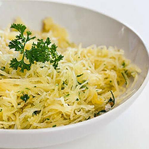 Baked Spaghetti Squash With Garlic And Butter Recipe