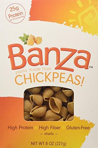 Banza Gluten Free Pasta Shells Chickpea 8 Oz 3 Pack