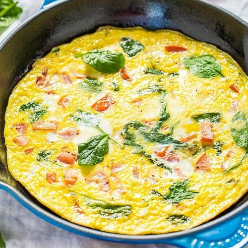 Easy Spinach And Tomato Frittata
