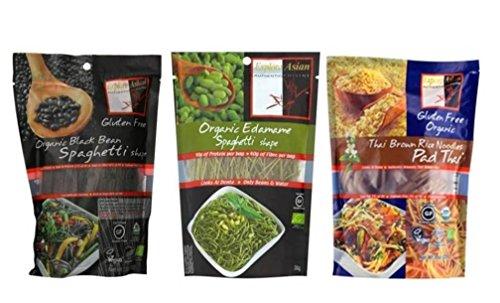 Explore Asian Organic Gluten Free Pasta 3 Flavor Variety Bundle