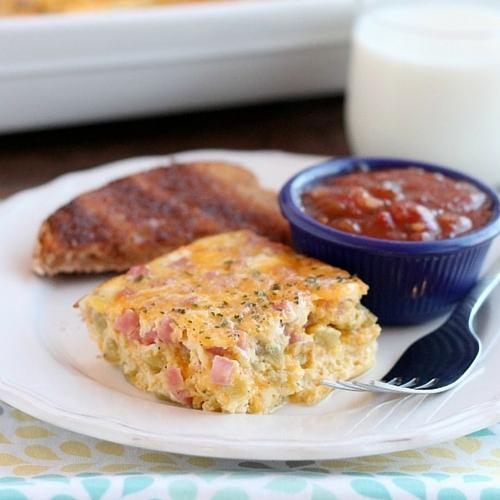 Ham Chile and Cheese Baked-Omelet1