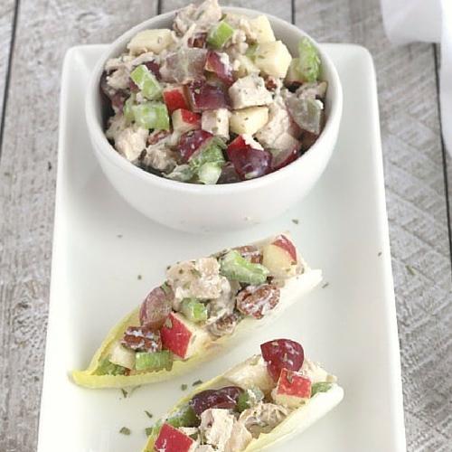 Healthy Chicken Salad With Grapes, Apples And Tarragon
