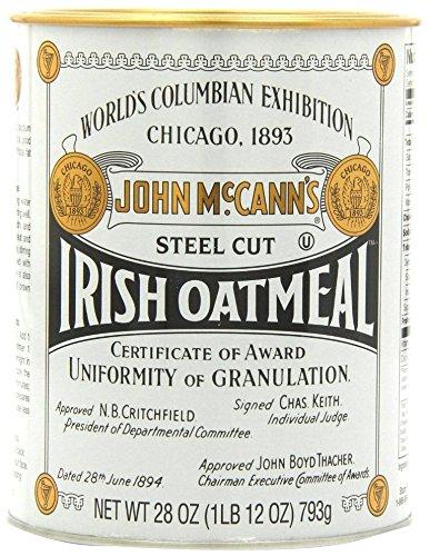 McCanns Steel Cut Irish Oatmeal Tin, 28 oz