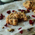 Pistachio Cranberry Oatmeal Cookies